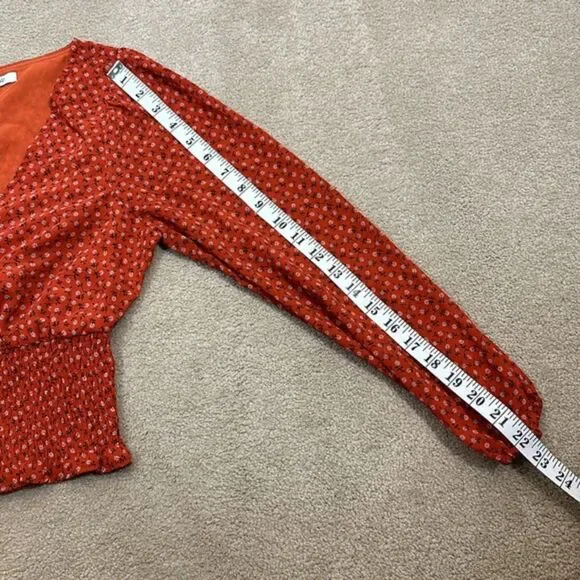 Madewell Julianne Smocked-Waist Top Size XS - Picture 13 of 13